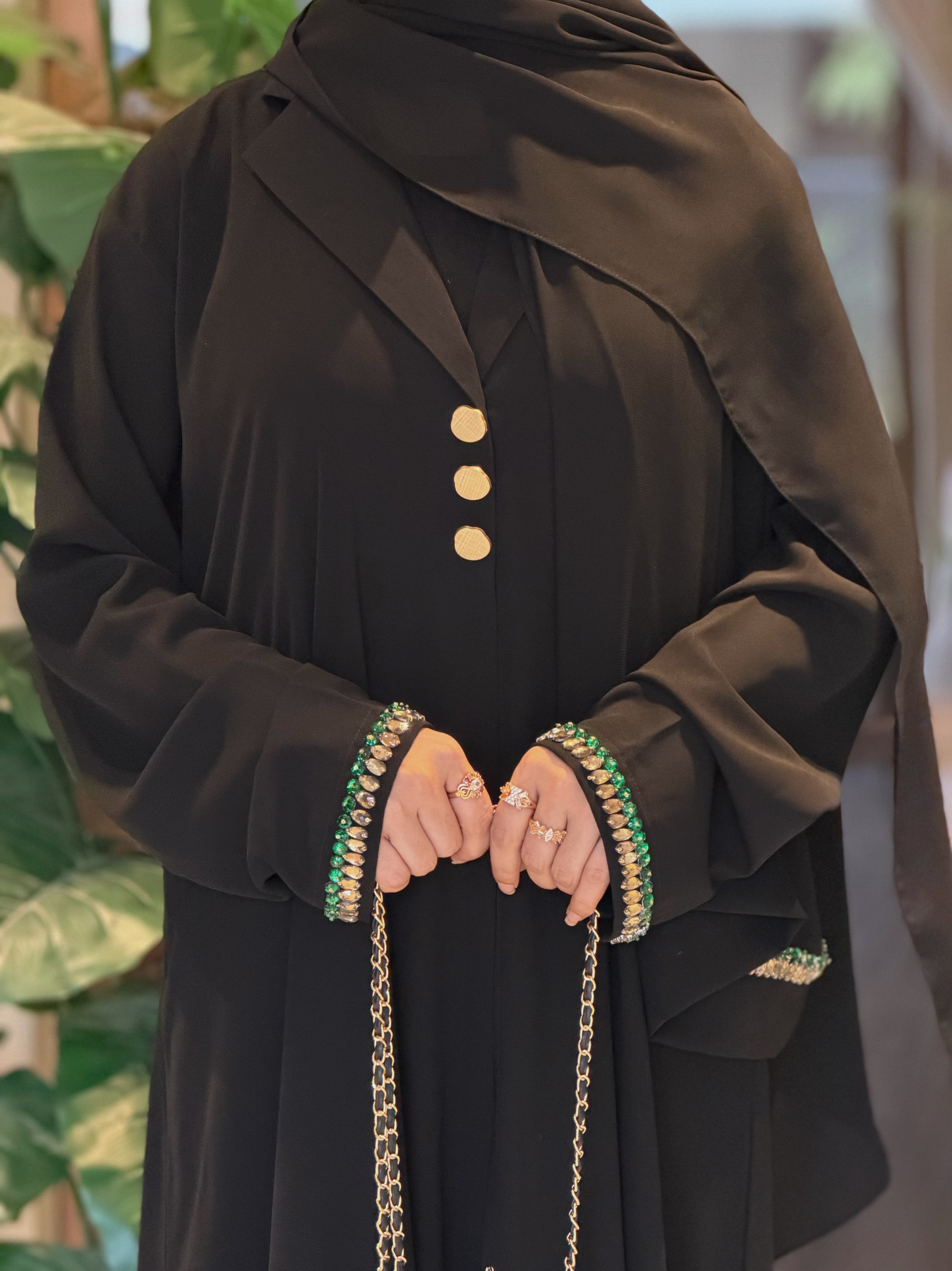 Sultana Noir Coat Style Abaya By Arabian Bride Abayas