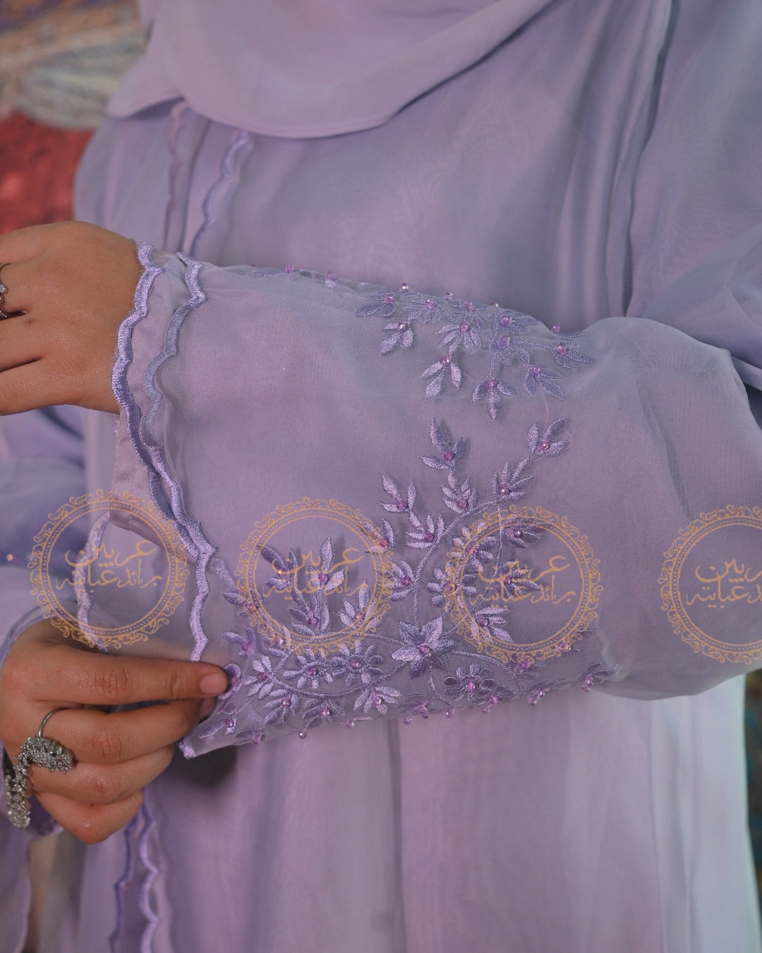 Ameerah Lilac Casual Abaya by Arabian Bride Abayas