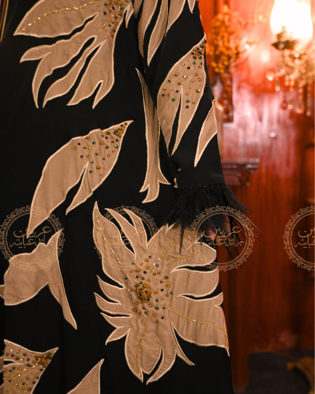 Hurram Sultan Gold Handmade Abaya By Arabian Bride Abayas